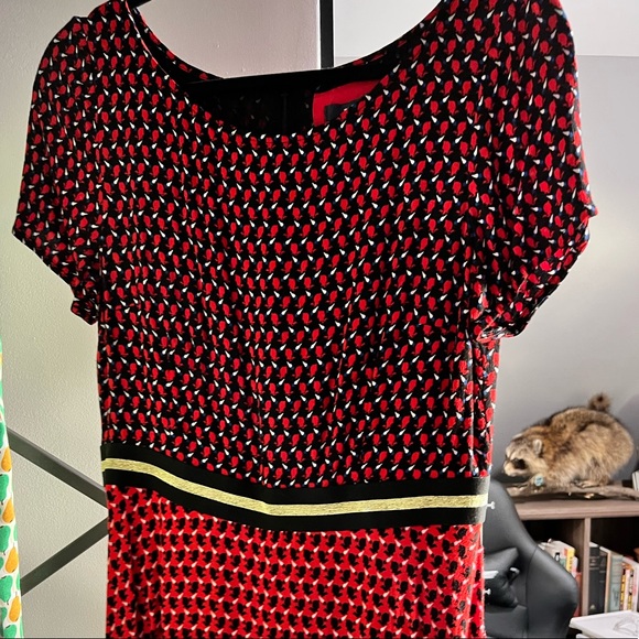 Anthropologie Maeve Amici Bunny Rabbit Print Dress - Picture 3 of 7